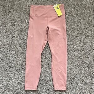 All In Motion Mauve Dynamic Flex HR Pocket 7/8 Leggings Size Medium NWT